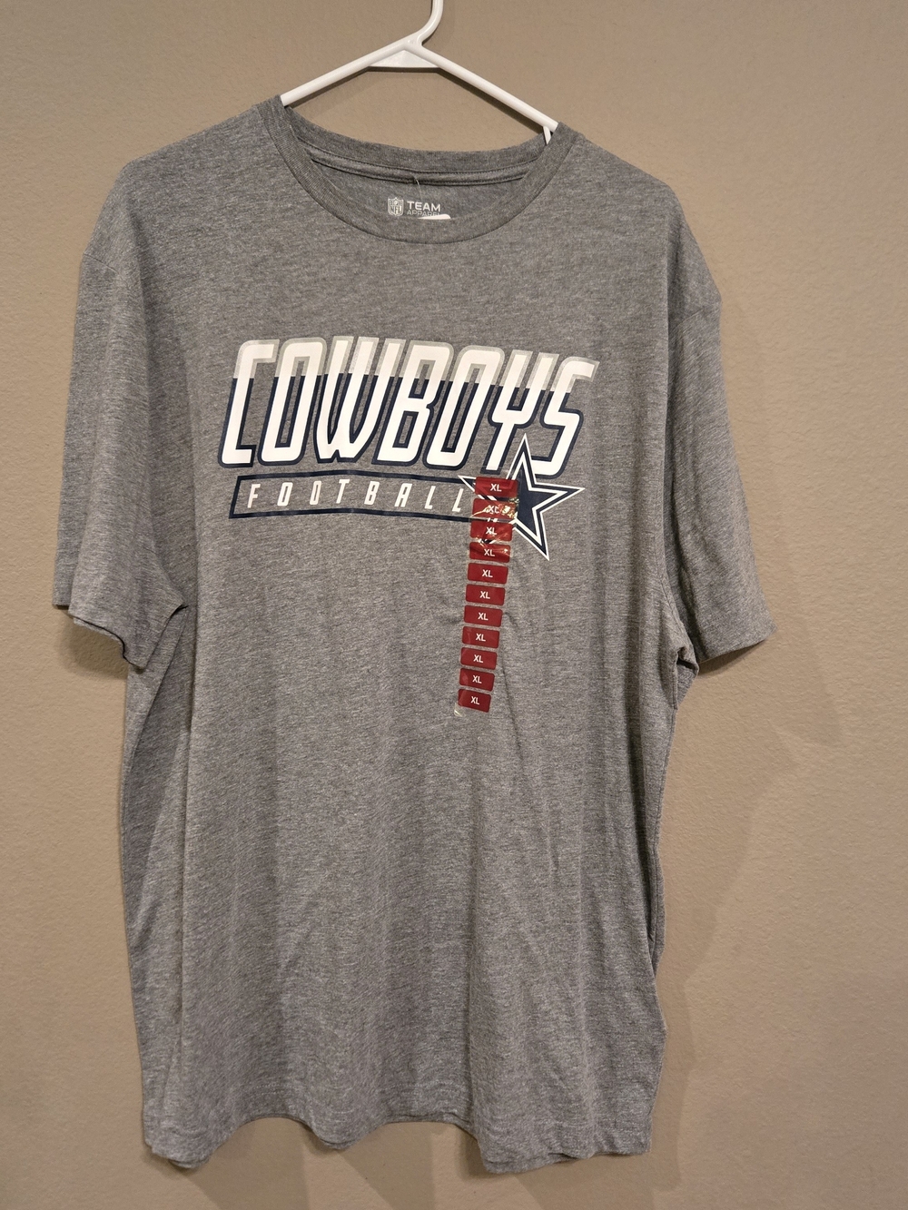 NFL Cowboys Gray Short Sleeve Team T-Shirt
